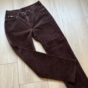 Ralph Lauren Brown corduroy high waisted pants size 6